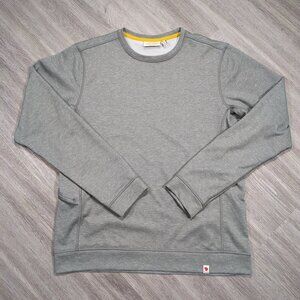 Fjallraven Men's Medium High Coast Lite Sweater Grey Zip Pocket Outdoors Hiking